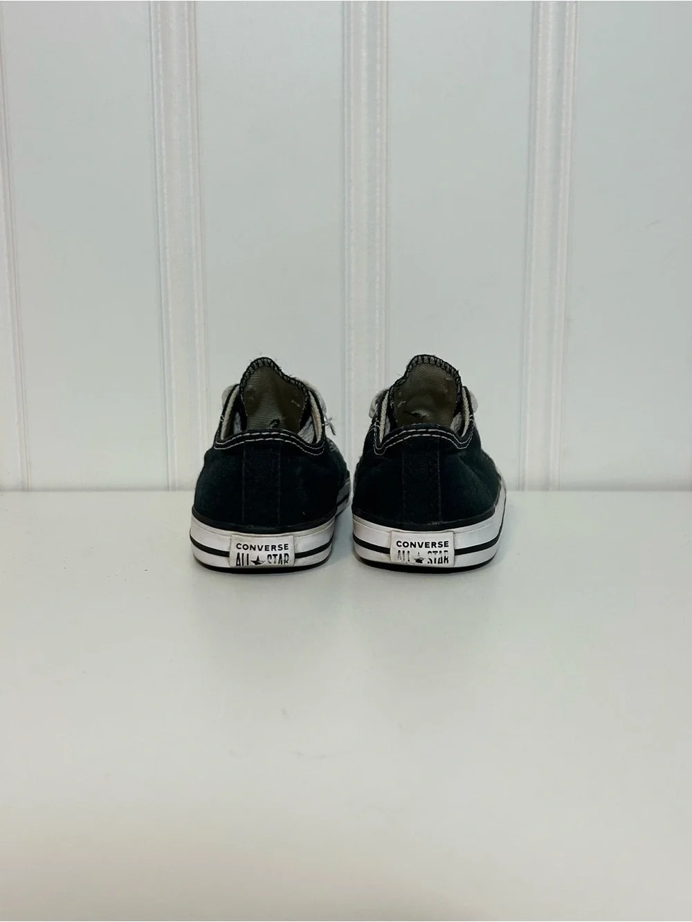 Converse ctas Black and White Kids Low-Top Sneakers
